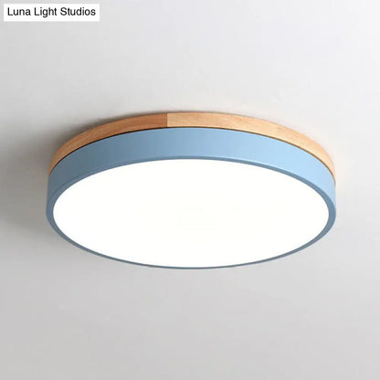 DecorBites™ DecorBites™ Sleek LED Circle Flush Mount Bedroom Lighting with Acrylic Shade
