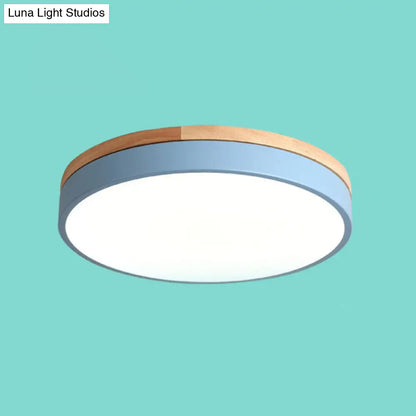 DecorBites™ DecorBites™ Sleek LED Circle Flush Mount Bedroom Lighting with Acrylic Shade