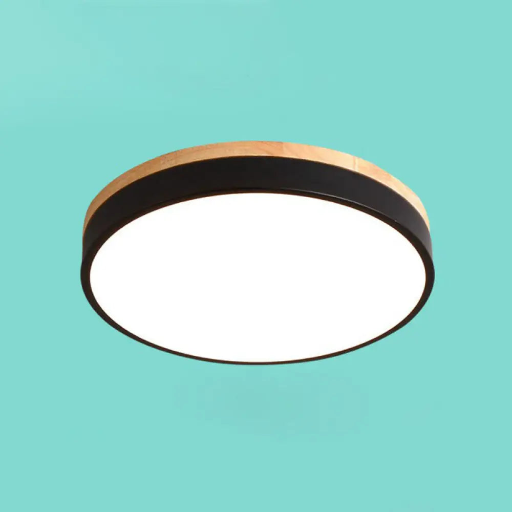 DecorBites™ DecorBites™ Sleek LED Circle Flush Mount Bedroom Lighting with Acrylic Shade