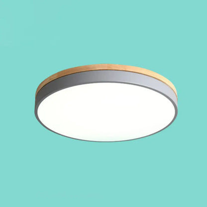 DecorBites™ DecorBites™ Sleek LED Circle Flush Mount Bedroom Lighting with Acrylic Shade