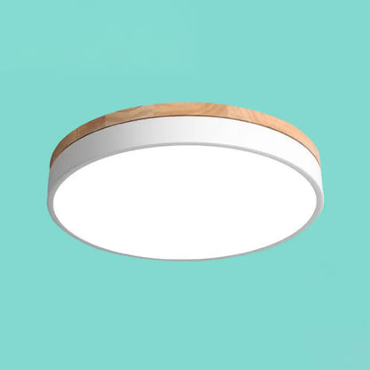 DecorBites™ DecorBites™ Sleek LED Circle Flush Mount Bedroom Lighting with Acrylic Shade