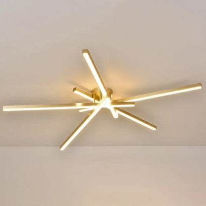 DecorBites™ DecorBites™ Sleek LED Semi Flush Mount Ceiling Light Fixture for Living Room, Minimalist Metal Design