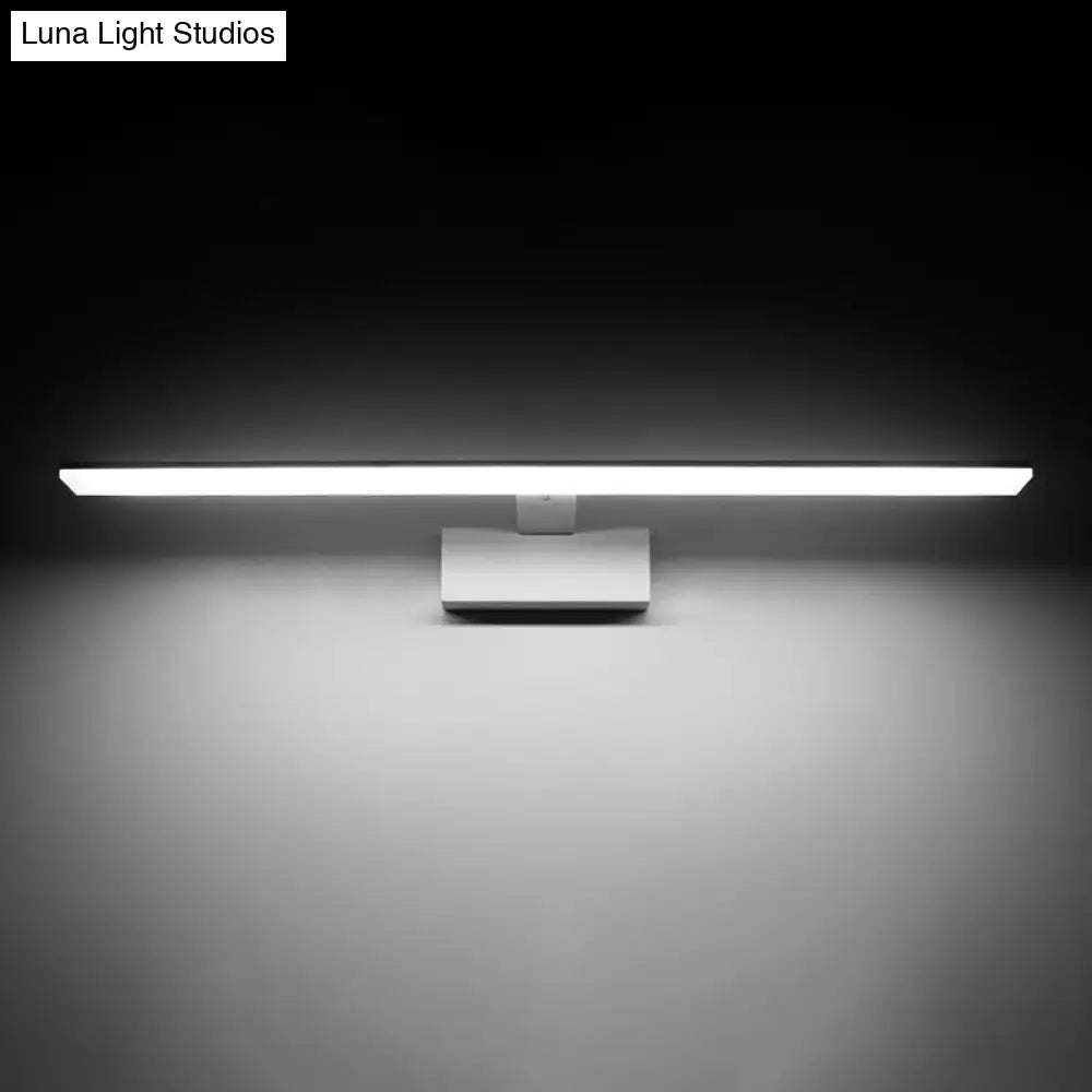 DecorBites™ DecorBites™ Sleek LED Vanity Lamp: Minimalist Bar Design, Metal Base, Acrylic Diffuser - Ideal for Bathrooms
