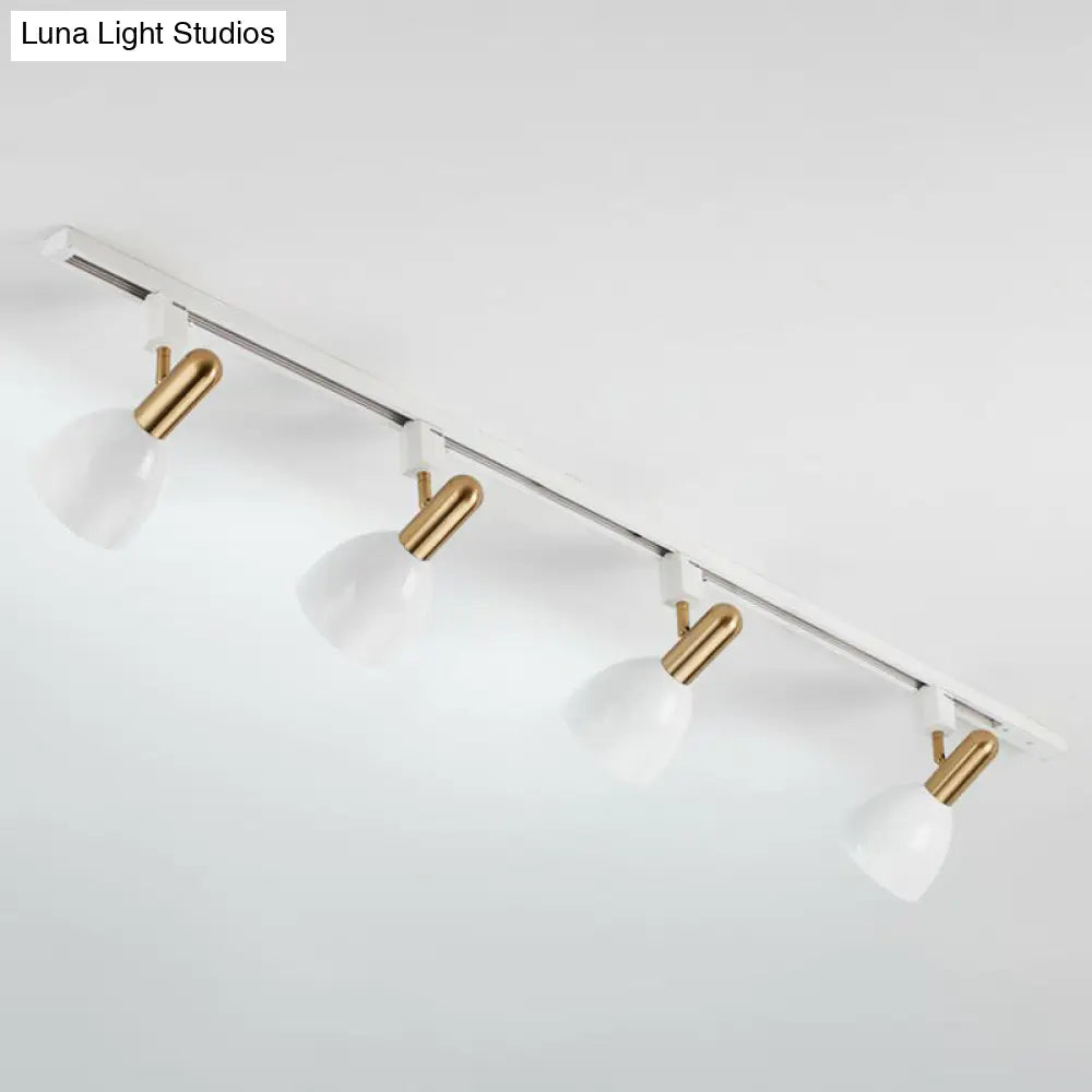 DecorBites™ DecorBites™ Sleek Macaron Style Metal Semi Flush Tracklight Spotlight - Perfect for Living Room