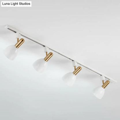 DecorBites™ DecorBites™ Sleek Macaron Style Metal Semi Flush Tracklight Spotlight - Perfect for Living Room