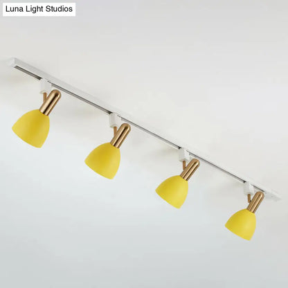 DecorBites™ DecorBites™ Sleek Macaron Style Metal Semi Flush Tracklight Spotlight - Perfect for Living Room