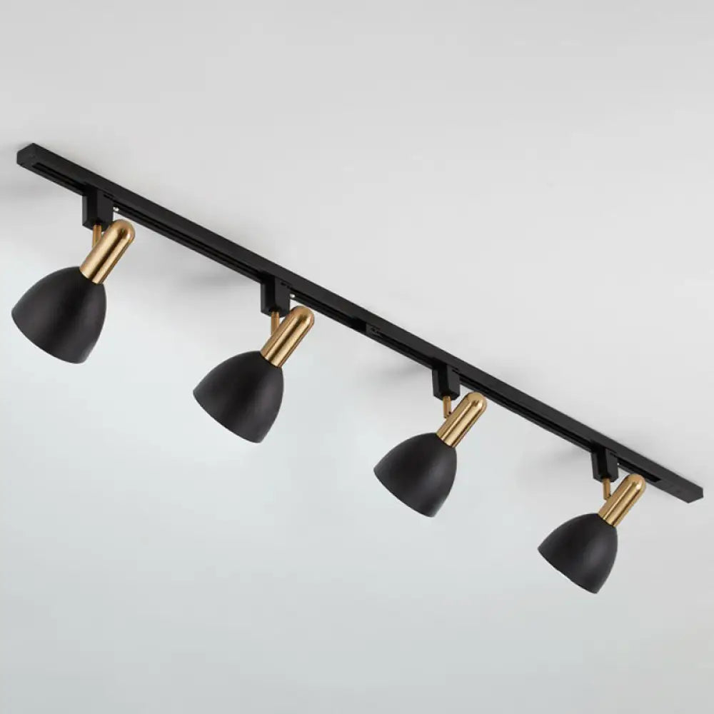 DecorBites™ DecorBites™ Sleek Macaron Style Metal Semi Flush Tracklight Spotlight - Perfect for Living Room