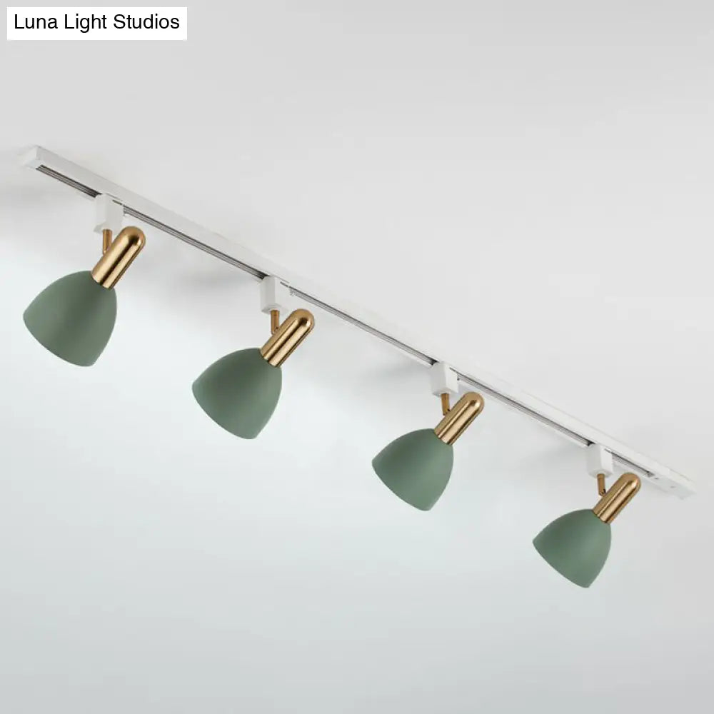 DecorBites™ DecorBites™ Sleek Macaron Style Metal Semi Flush Tracklight Spotlight - Perfect for Living Room