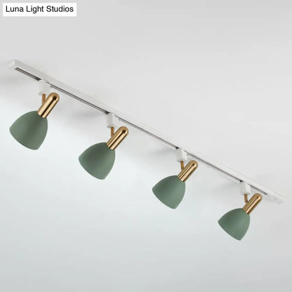 DecorBites™ DecorBites™ Sleek Macaron Style Metal Semi Flush Tracklight Spotlight - Perfect for Living Room