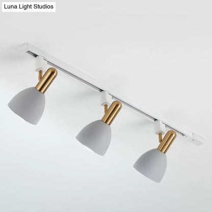 DecorBites™ DecorBites™ Sleek Macaron Style Metal Semi Flush Tracklight Spotlight - Perfect for Living Room