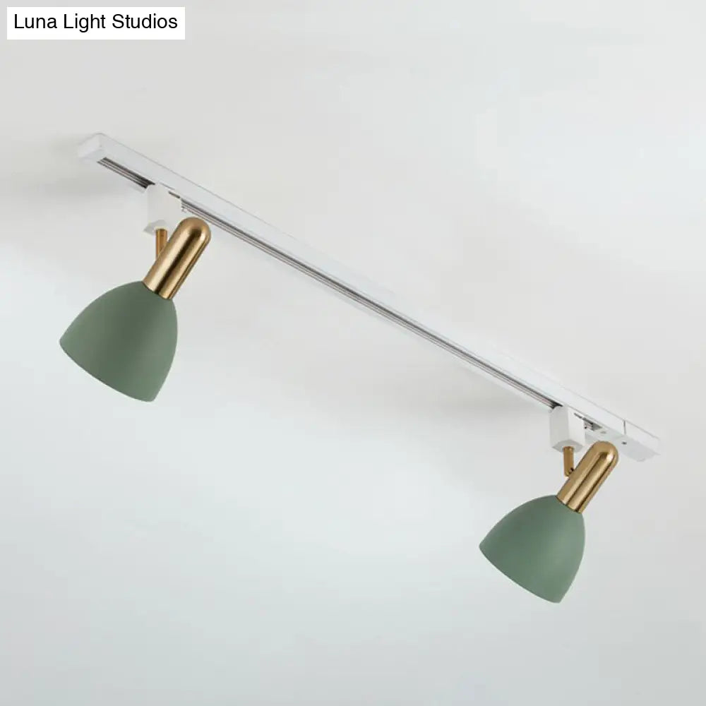 DecorBites™ DecorBites™ Sleek Macaron Style Metal Semi Flush Tracklight Spotlight - Perfect for Living Room