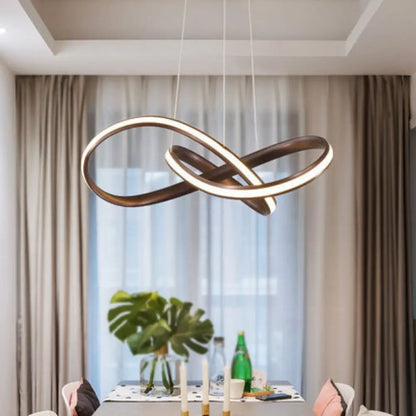 Sleek Metal Chandelier Pendant Light for Modern Living Rooms