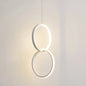 Sleek Metal LED Hanging Lamp Kit - Stylish Ring Pendant Light for Bedside Suspension