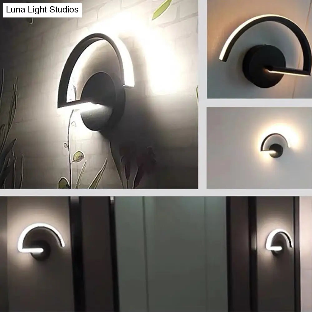 DecorBites™ DecorBites™ Sleek Metal LED Wall Sconce for Minimalistic Bedroom Lighting