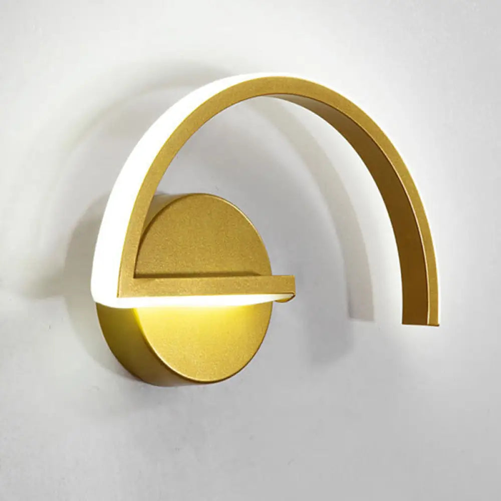 DecorBites™ DecorBites™ Sleek Metal LED Wall Sconce for Minimalistic Bedroom Lighting