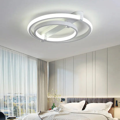 DecorBites™ DecorBites™ Sleek Minimalistic LED Semi Flush Ceiling Light in White for Living Room