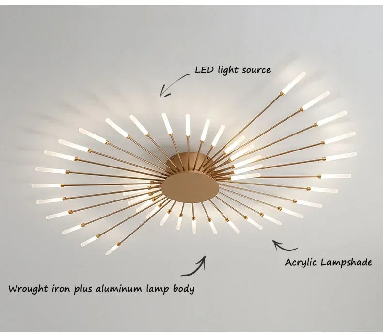 Sleek Nordic LED Chandelier for Modern Home