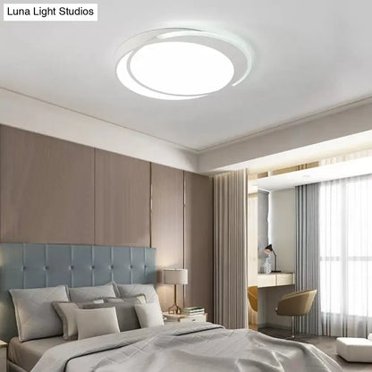 DecorBites™ DecorBites™ Sleek Round Ceiling Mount Light - Acrylic Flush, Perfect for Adult Bedroom