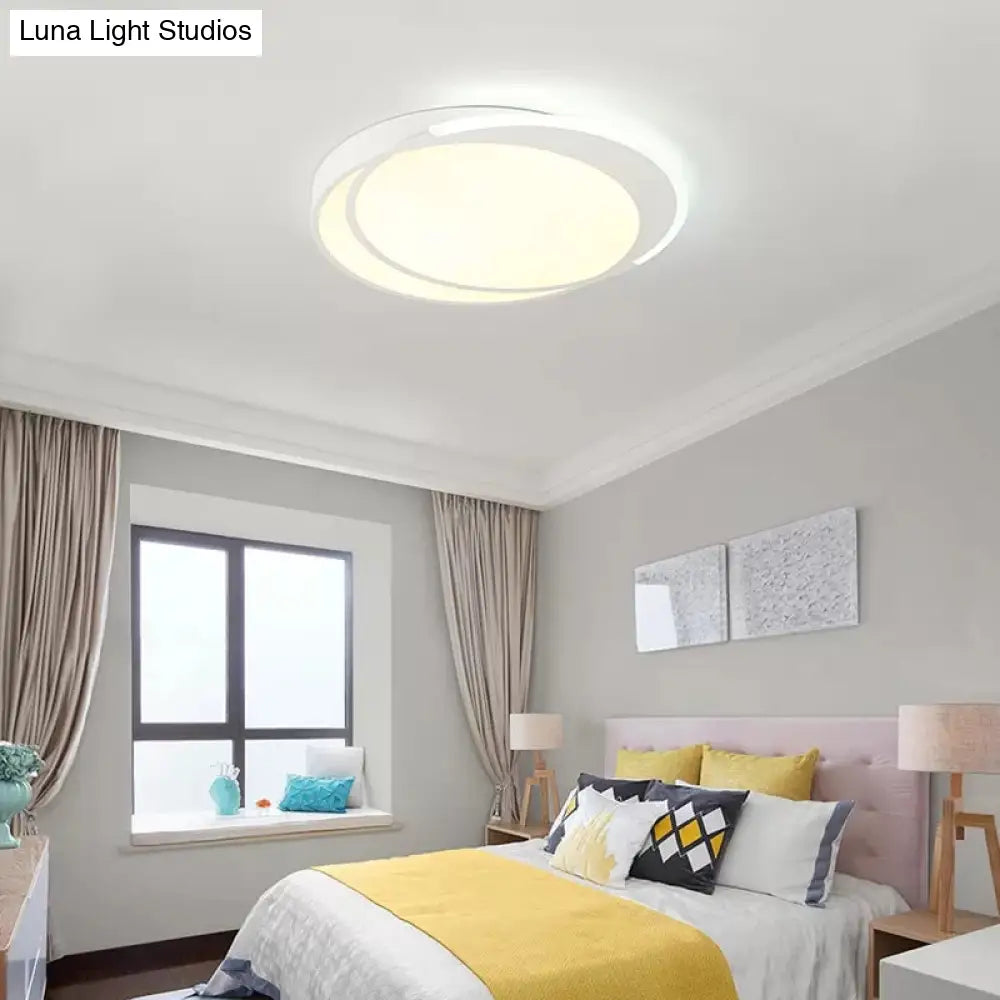 DecorBites™ DecorBites™ Sleek Round Ceiling Mount Light - Acrylic Flush, Perfect for Adult Bedroom