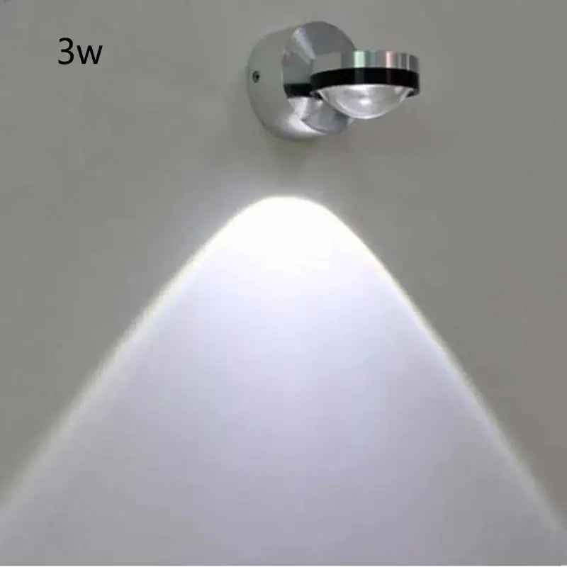 Sleek silver and black crystal led wall light spotlight with modern design for living room decorbites crystal led sconce