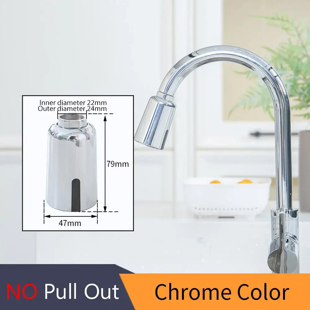 Chrome-finished kitchen faucet aerator with sleek cylindrical design for touchless kitchen faucet accessories in brush nickel