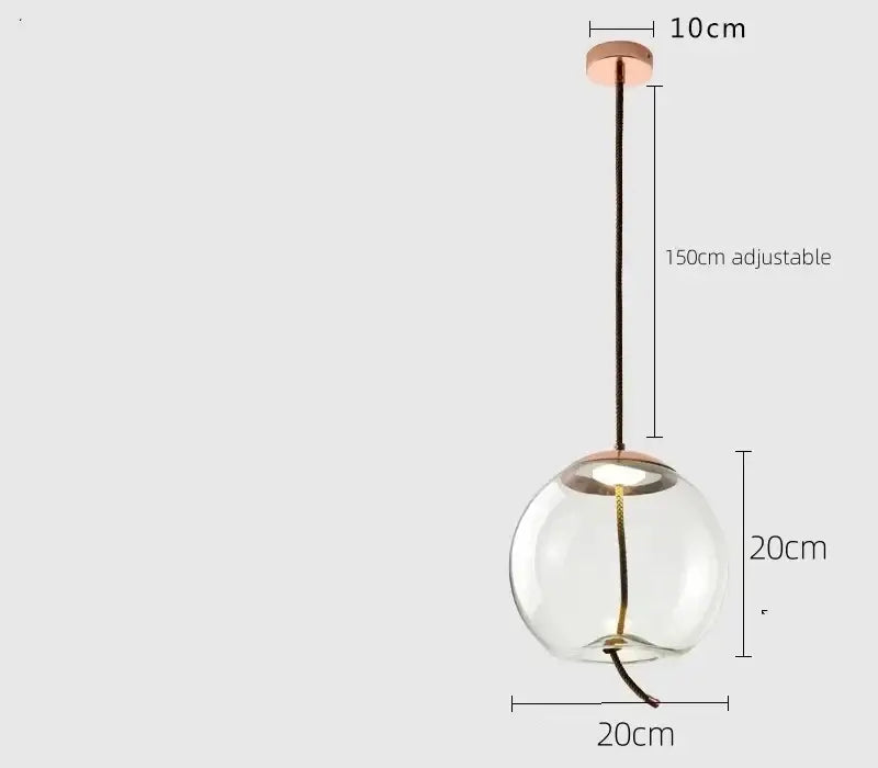 Sleek smoked glass led chandelier pendant light with rose gold mount and adjustable black cord for living room
