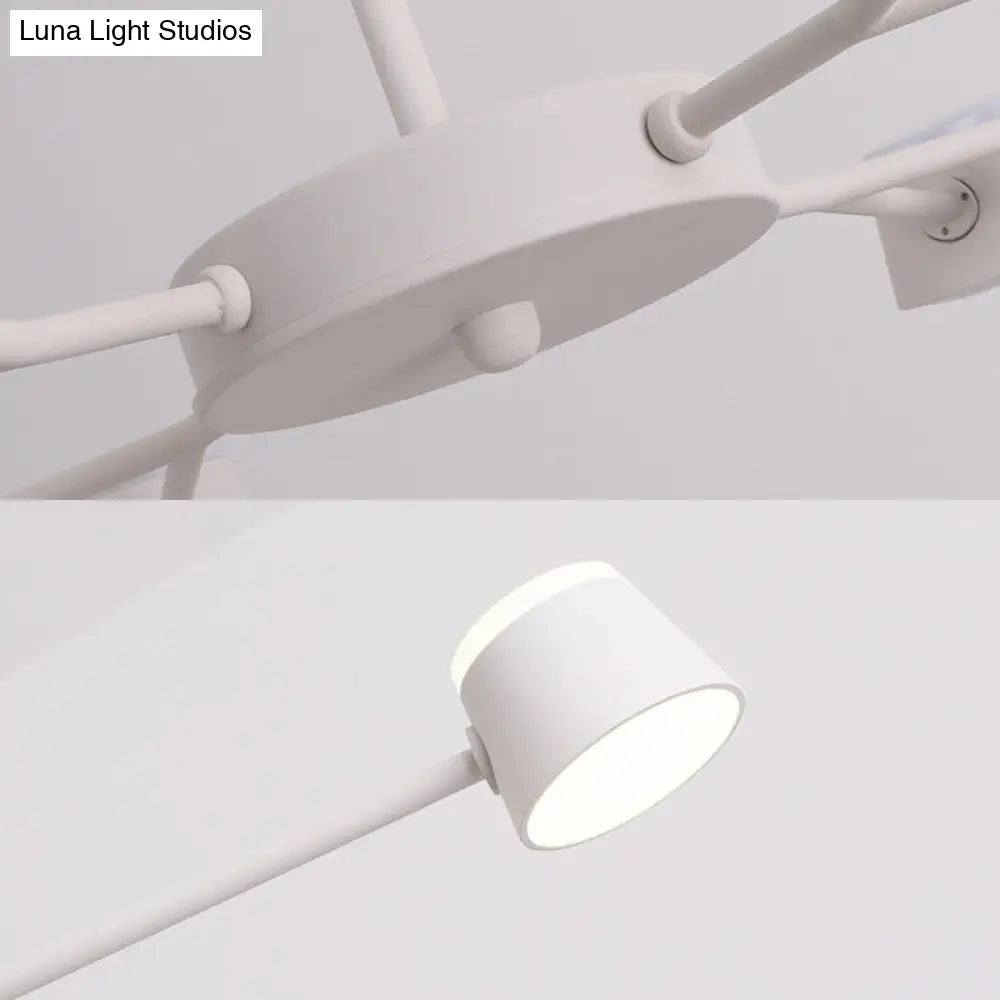 Lámpara colgante Sputnik elegante - Araña moderna de metal con 8 luces para dormitorio