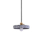 Sleek Terrazzo Single Pendant Lamp: Round Bedside Hanging Light Fixture with Rotary Switch