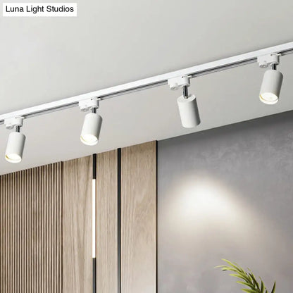 DecorBites™ DecorBites™ Sleek Tube Track Spotlight: Modern Metallic Semi Flush Ceiling Light for Bars