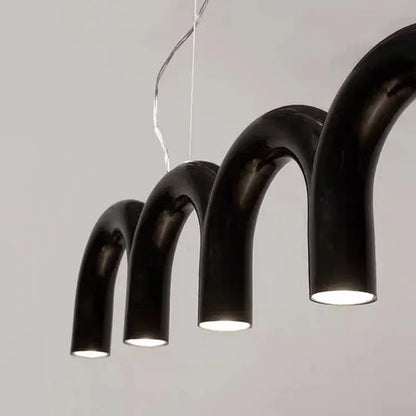 Sleek U-Shaped Chandelier for Bedroom and Kitchen - Chandelier