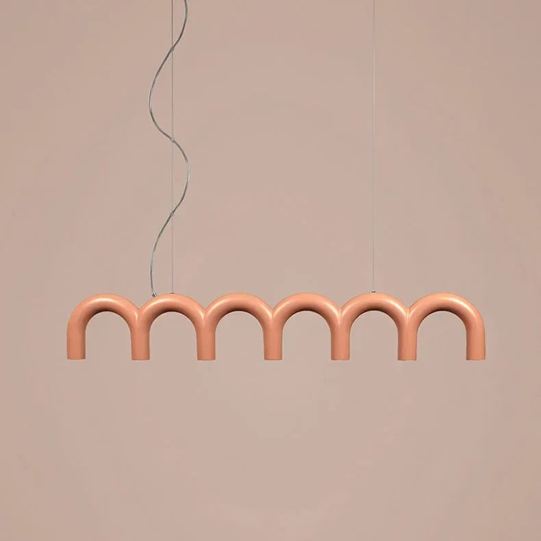 Sleek U-Shaped Chandelier for Bedroom and Kitchen - Chandelier