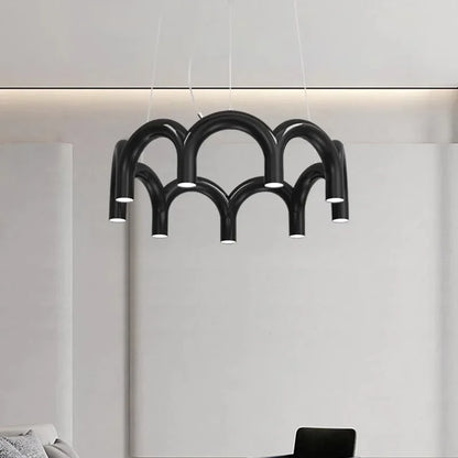Sleek U-Shaped Chandelier for Bedroom and Kitchen - Chandelier