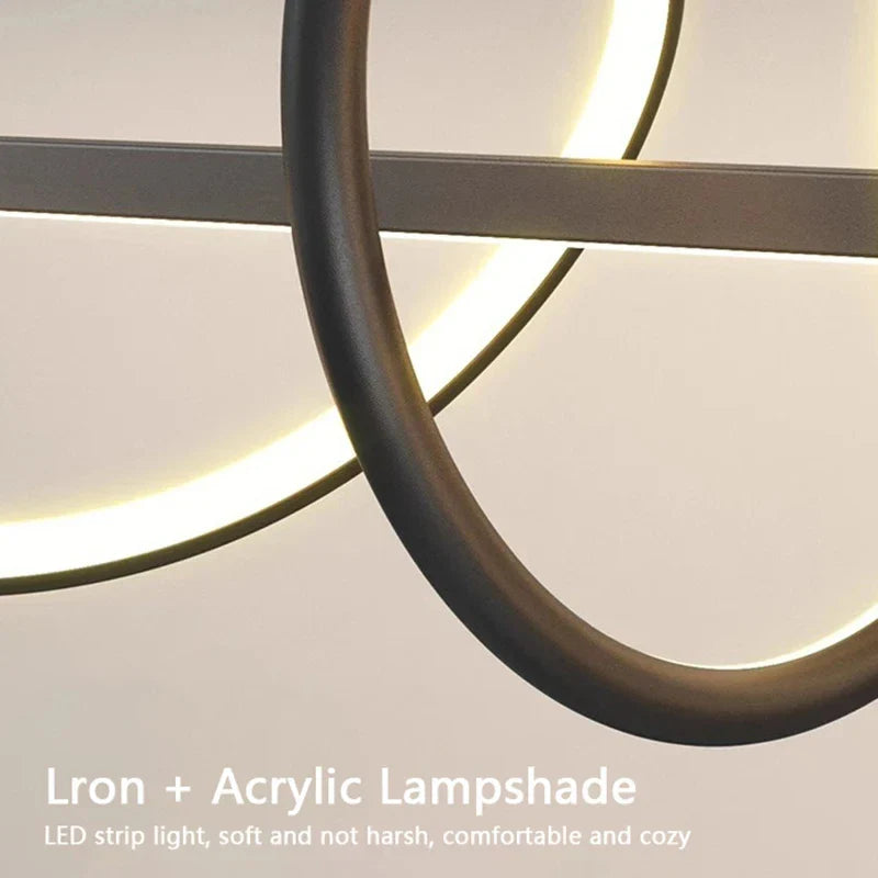 Sleek Wavy Pendant Lights for Dining Room