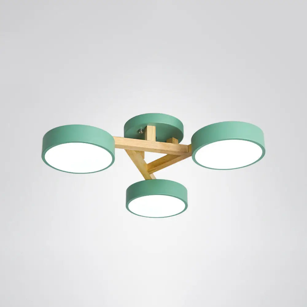 DecorBites™ DecorBites™ Sleek Wood Branch LED Ceiling Light with Minimalistic Acrylic Shade