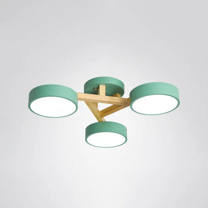 DecorBites™ DecorBites™ Sleek Wood Branch LED Ceiling Light with Minimalistic Acrylic Shade