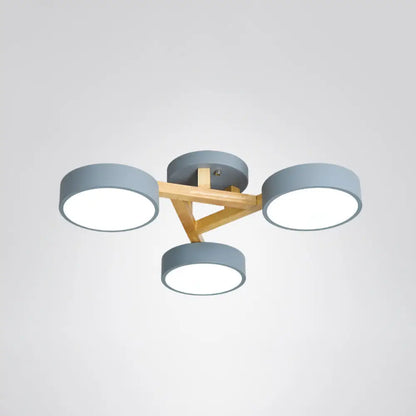 DecorBites™ DecorBites™ Sleek Wood Branch LED Ceiling Light with Minimalistic Acrylic Shade