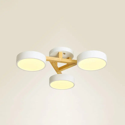 DecorBites™ DecorBites™ Sleek Wood Branch LED Ceiling Light with Minimalistic Acrylic Shade