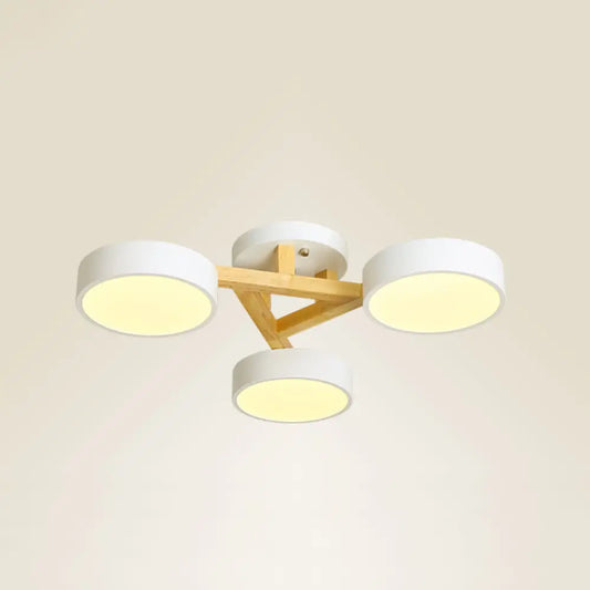 DecorBites™ DecorBites™ Sleek Wood Branch LED Ceiling Light with Minimalistic Acrylic Shade