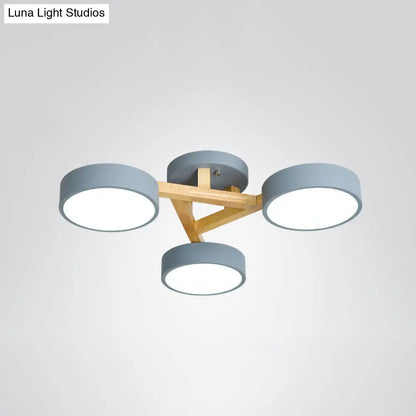 DecorBites™ DecorBites™ Sleek Wood Branch LED Ceiling Light with Minimalistic Acrylic Shade