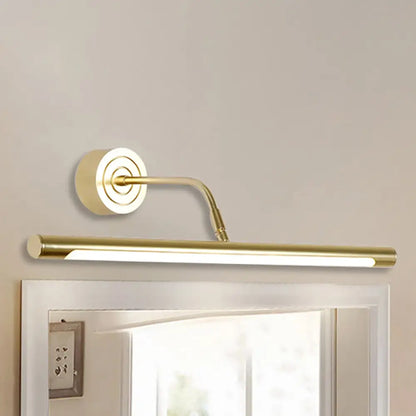 DecorBites™ DecorBites™ Slim Golden LED Vanity Mirror Light with Modern Metal Design - 16"/20" Wall Mount Lamp for Bedroom, Warm/White Lighting