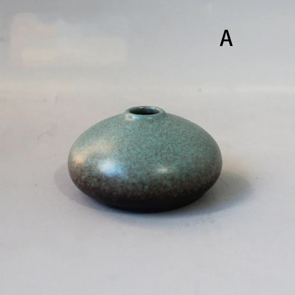 Small Ceramic Vase - Elegant Japanese Home Decor - 02-A - Vase