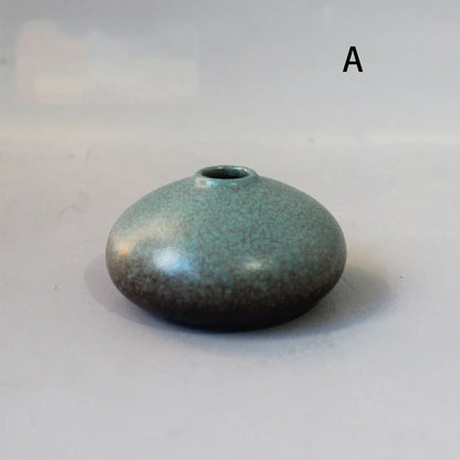 Small Ceramic Vase - Elegant Japanese Home Decor - 02-A - Vase