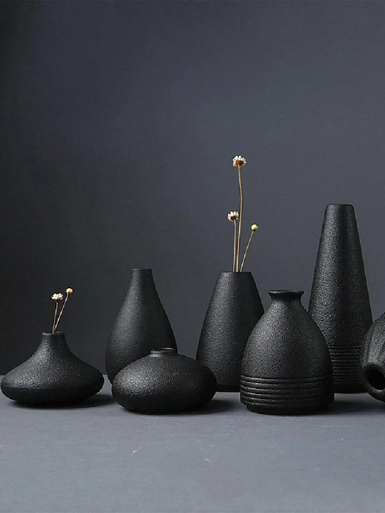 Small Ceramic Vase - Elegant Japanese Home Decor - Vase