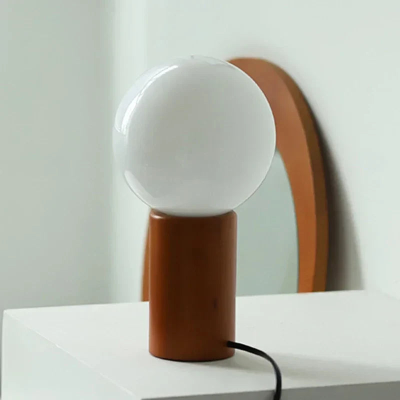Small Table Lamp Bauhaus - Brown