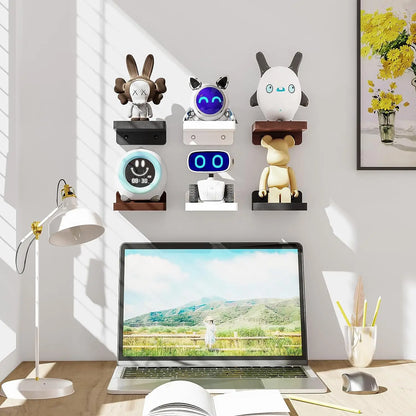 Small Wood Floating Shelves 4-Pack