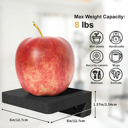 Small Wood Floating Shelves 4-Pack