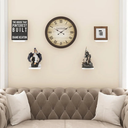 Small Wood Floating Shelves 4-Pack