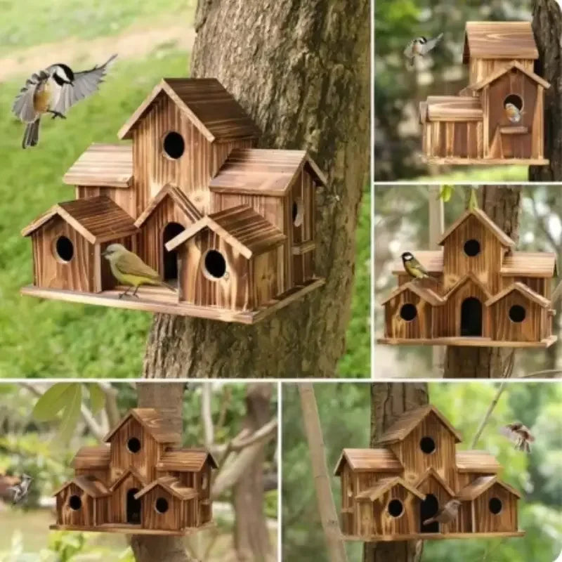 Small Wooden Hanging Bird House