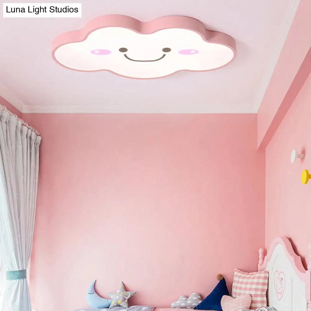 DecorBites™ DecorBites™ Smiling Cloud Ceiling Light - Children's Nordic Style Acrylic Ceiling Fixture