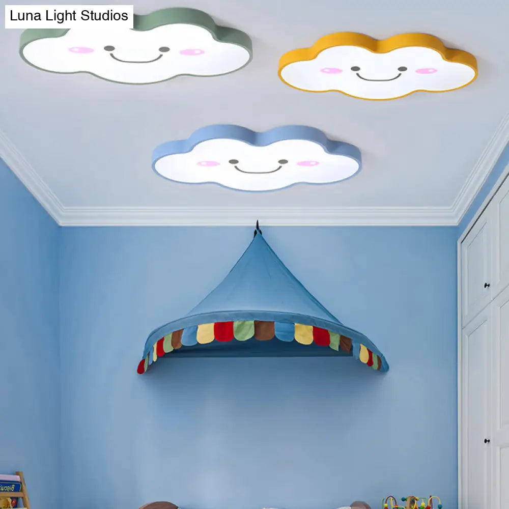DecorBites™ DecorBites™ Smiling Cloud Ceiling Light - Children's Nordic Style Acrylic Ceiling Fixture
